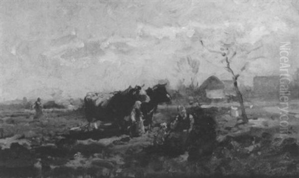 Farmers In A Pasture - view 1