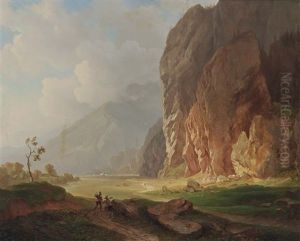 Mountain Landscape by Heinrich Heinlein