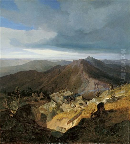 Ziegenhirten Im Hochgebirge - view 1