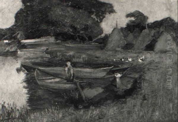 Fischerboote Am Seeufer - view 1