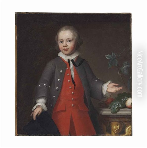 Portrait Of A Boy, Three-quarter Length, In A Red Suit - view 1