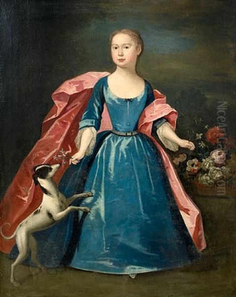 Portrait Of A Girl, In A Blue Dress - view 1
