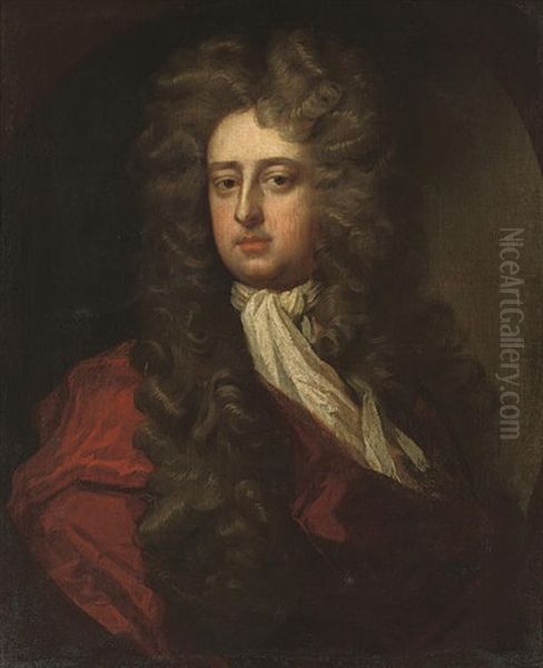 Portrait Of Henry Pelham In A Red Robe And White Cravat - view 1