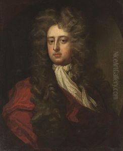 Portrait Of Henry Pelham In A Red Robe And White Cravat