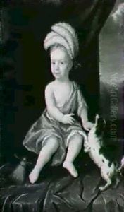 Portrait Of Young Boy by John Theodore Heins