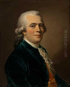 Portrait De Gentilhomme En Veste Bleue