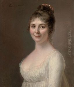 Portrait Of A Lady In A White Dress by Johann Ernst Heinsius