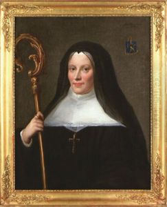 Portrait De Marguerite De Guillermin, Derniere Abbesse De Saint-cyr by Johann Ernst Heinsius
