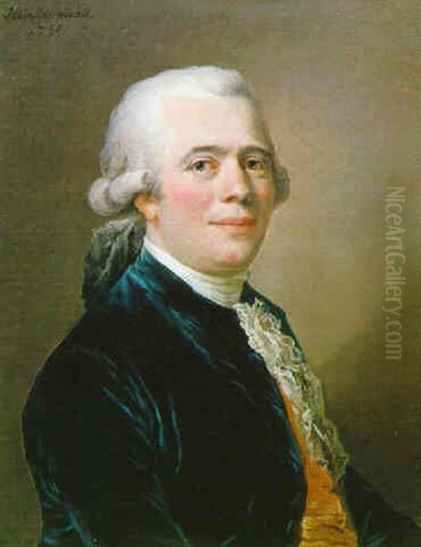 Portrait D'homme En Habit Bleu - view 1