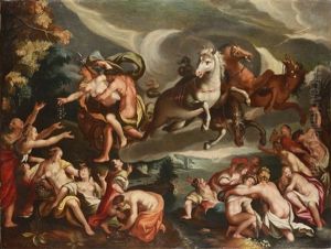The Rape Of Persephone by Joseph The Elder Heintz