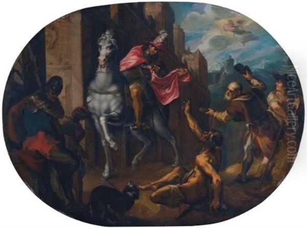 Saint Martin Dividing His Cloak - view 1