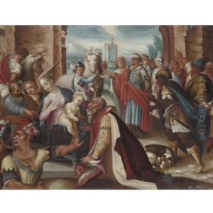 The Adoration Of The Magi by Joseph The Elder Heintz