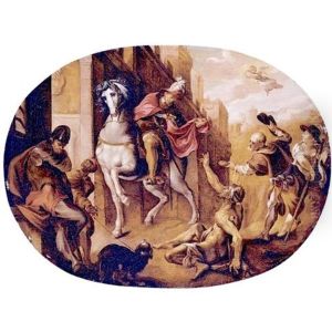 Saint Martin Dividing His Cloak by Joseph The Elder Heintz