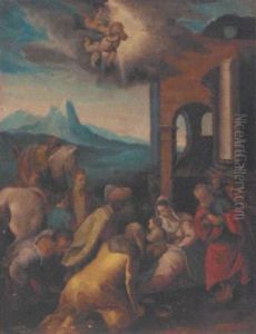 The Adoration Of The Magi by Joseph The Elder Heintz