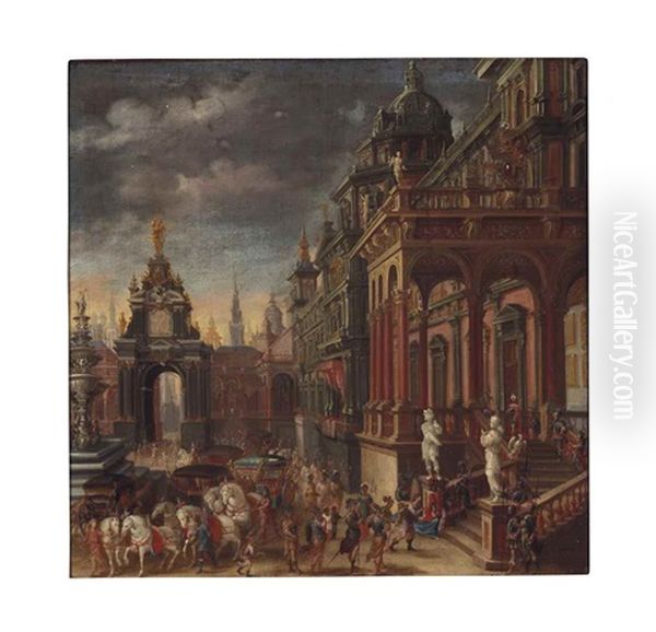 The Judgment Of Solomon; And The Arrival Of The Queen Of Sheba - view 1