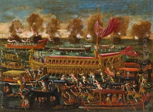 Schiffsprozession Am Himmelfahrtstag In Venedig - view 1