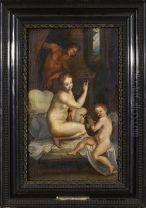 Venus, Amor Och Apollo by Joseph Heintz the Younger