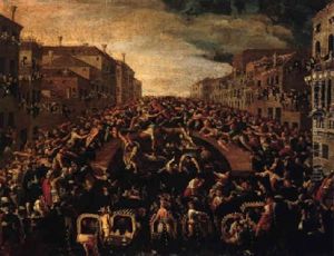 Venice, The Ponte Dei Pugni by Joseph Heintz the Younger