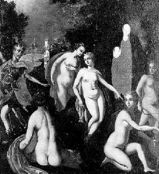 Diana And Her Nymphs Surprised By Actaeon by Joseph Heintz the Younger
