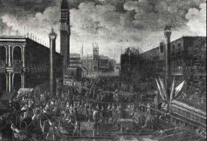 Regata Nel Canal Grande A Venezia by Joseph Heintz the Younger