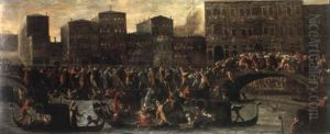 Lotta A Un Ponte Dei Pugni A Venezia