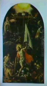 Christ Interceding For Souls In Purgatory