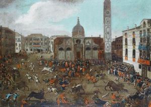 The Carnival Bullfight In Campo Santa Maria Formosa, Venice