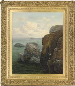 The Farne Islands, With Bamburgh Castle In The Distance by Thomas John Banks