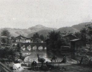 Gmund - Ziegenhirte Mit Seiner Herde Am Wasser Gmund - Ziegenhirte Mit Seiner Herde Am Wasser