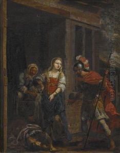Jael Zeigt Barak Den Toten Sisera (+ Judith Und Holofernes; Pair) by Johann Heiss