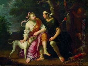 Diana Und Aktaon by Johann Heiss