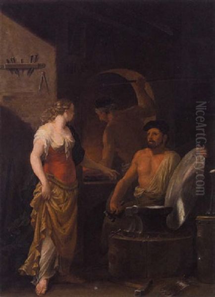 Venus In Der Schmiede Des Vulkan (ovid, Metamorphosen Iv, 171-189) - view 1