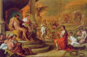 Orpheus Und Eurydike Auf Dem Olymp by Johann Heiss