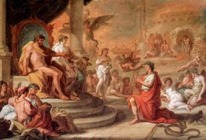 Orpheus And Eurydice On Mpunt Olympus by Johann Heiss