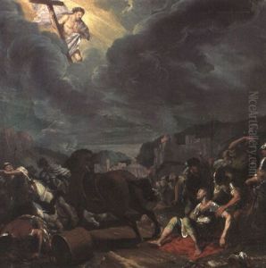 Vor Den Mauern Einer Mittelalterlichen Stadt
