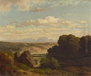 Landschaft Im Isartal by Paul Heitinger