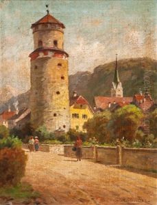 Der Katzenturm In Feldkirch, Osterreich