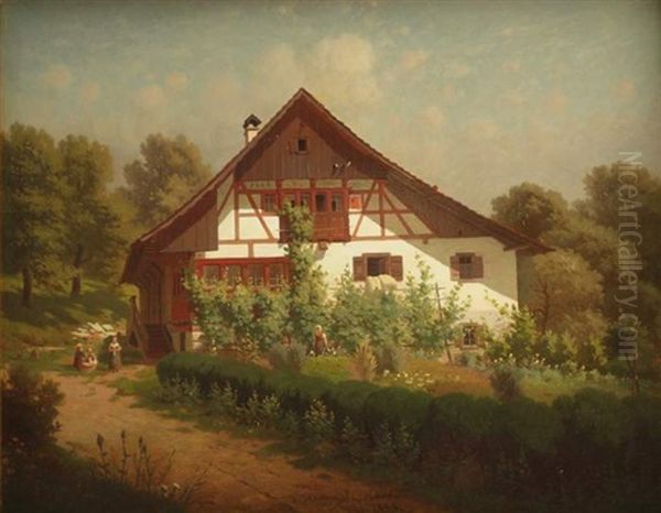 Bauernhaus In Sommerlandschaft - view 1
