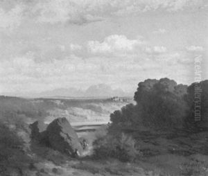 Blick Auf Ein Flusstal In Vorgebirgslandschaft