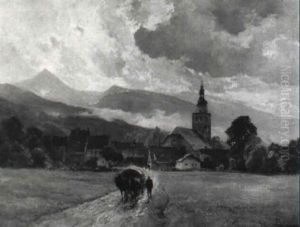 Blick Auf Eine Kleine Ortschaft