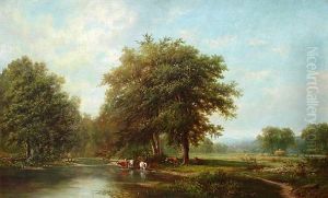 An Encounter On A Forest Path by Joseph Antonio Hekking