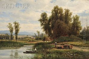 Fishing In A Marsh by Joseph Antonio Hekking
