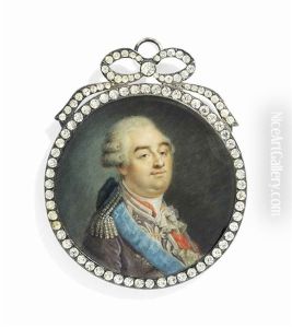 Louis Xvi (1754-1793), King Of France, In Silver-embroidered Lavender-coloured Velvet Uniform With Silver Epaulettes And White Lace Jabot