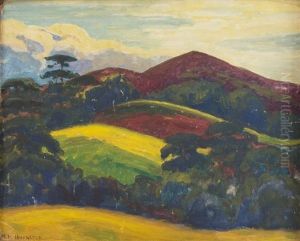 View Over The Hills by Alfred Hermann Helberger