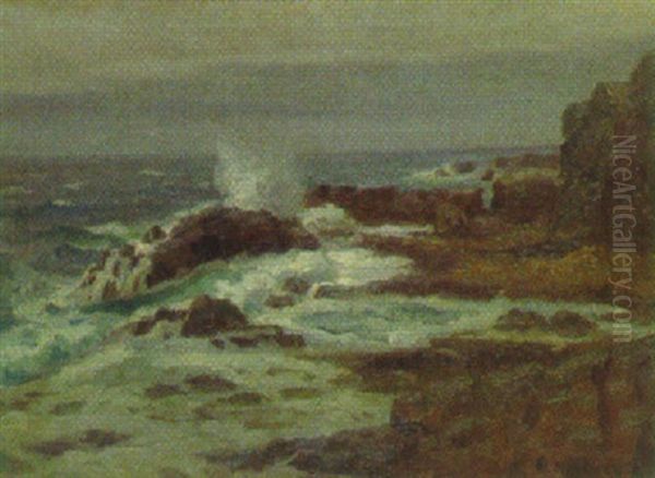 Meeresbrandung An Felsiger Kuste (bornholm?) - view 1