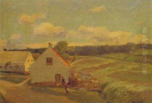 Bornholm - Haus Bei Hammershus by Alfred Hermann Helberger