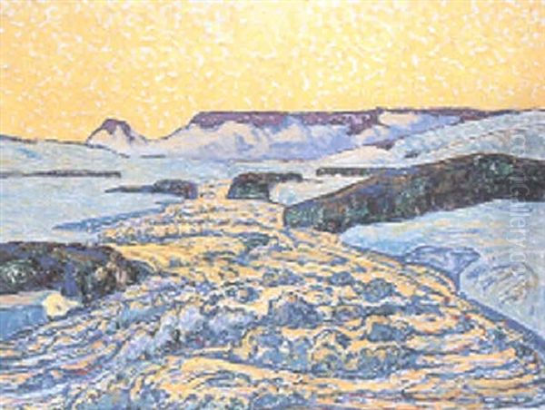 Schmelzwasser - Landskap Med Varflod - view 1
