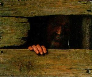 Trompe L'oeil With A Study Of A Man