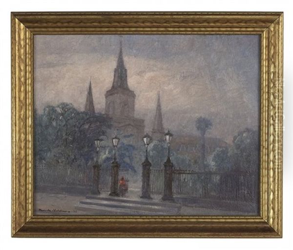 St. Louis Cathedral At Dawn - view 1