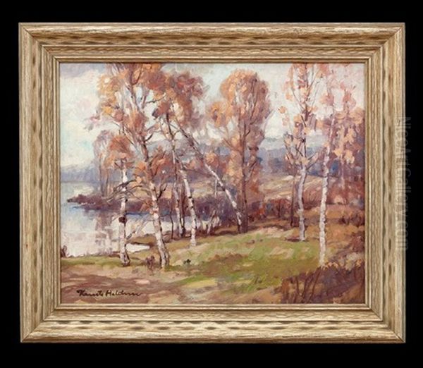 Birch Trees In Autumn - view 1